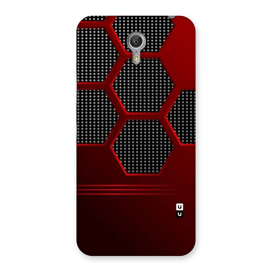 Red Black Hexagons Back Case for Zuk Z1