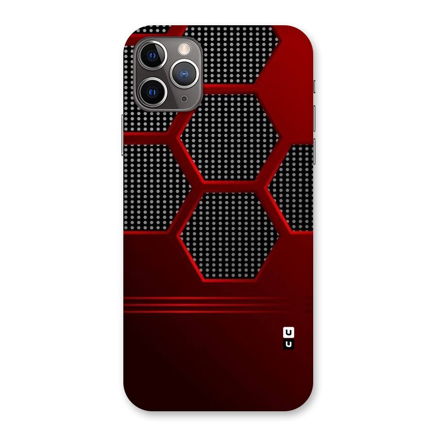 Red Black Hexagons Back Case for iPhone 11 Pro Max