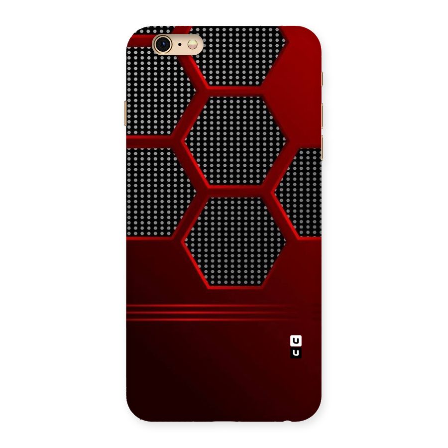 Red Black Hexagons Back Case for iPhone 6 Plus 6S Plus