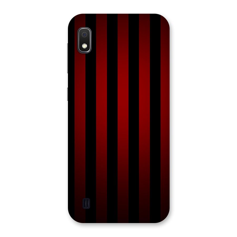 Red Black Stripes Back Case for Galaxy A10