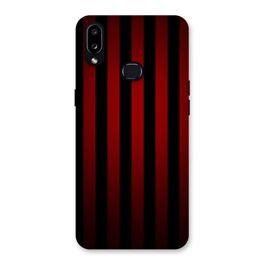 Red Black Stripes Back Case for Galaxy A10s