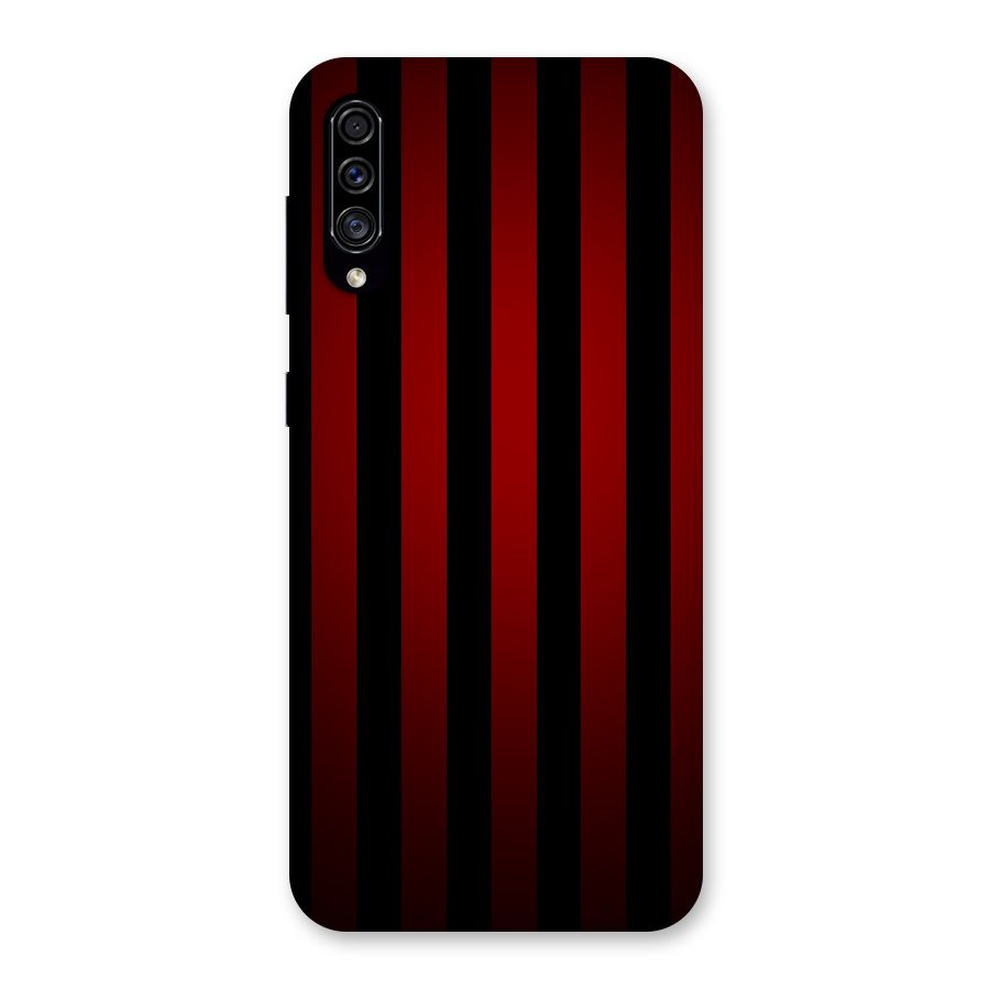 Red Black Stripes Back Case for Galaxy A30s