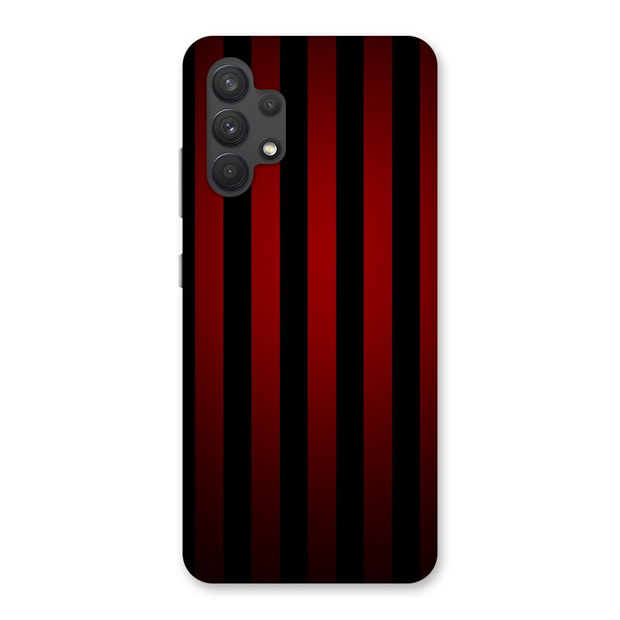 Red Black Stripes Back Case for Galaxy A32