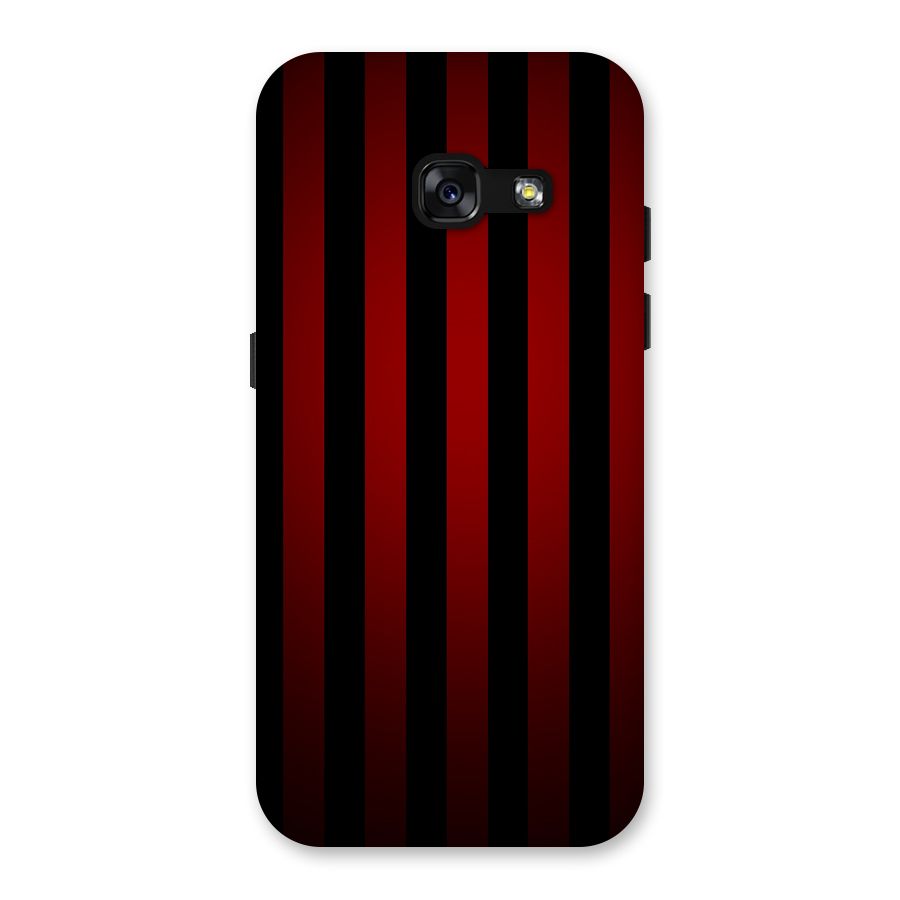 Red Black Stripes Back Case for Galaxy A3 (2017)