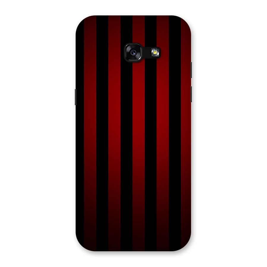 Red Black Stripes Back Case for Galaxy A5 2017