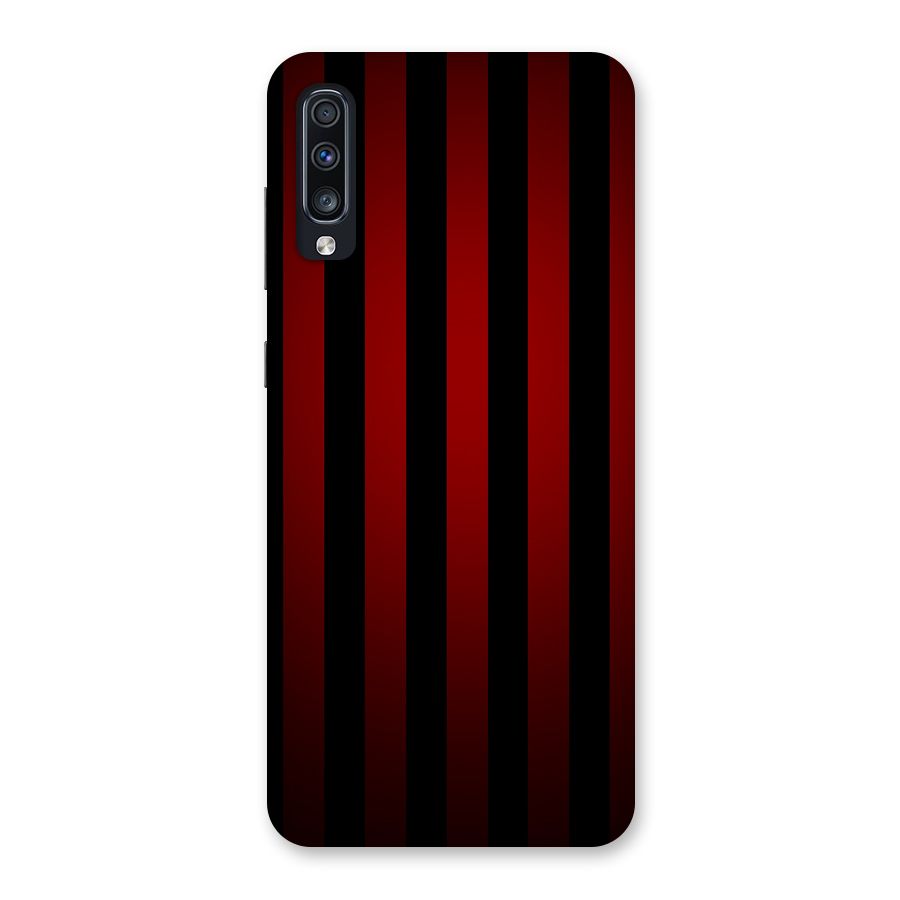 Red Black Stripes Back Case for Galaxy A70