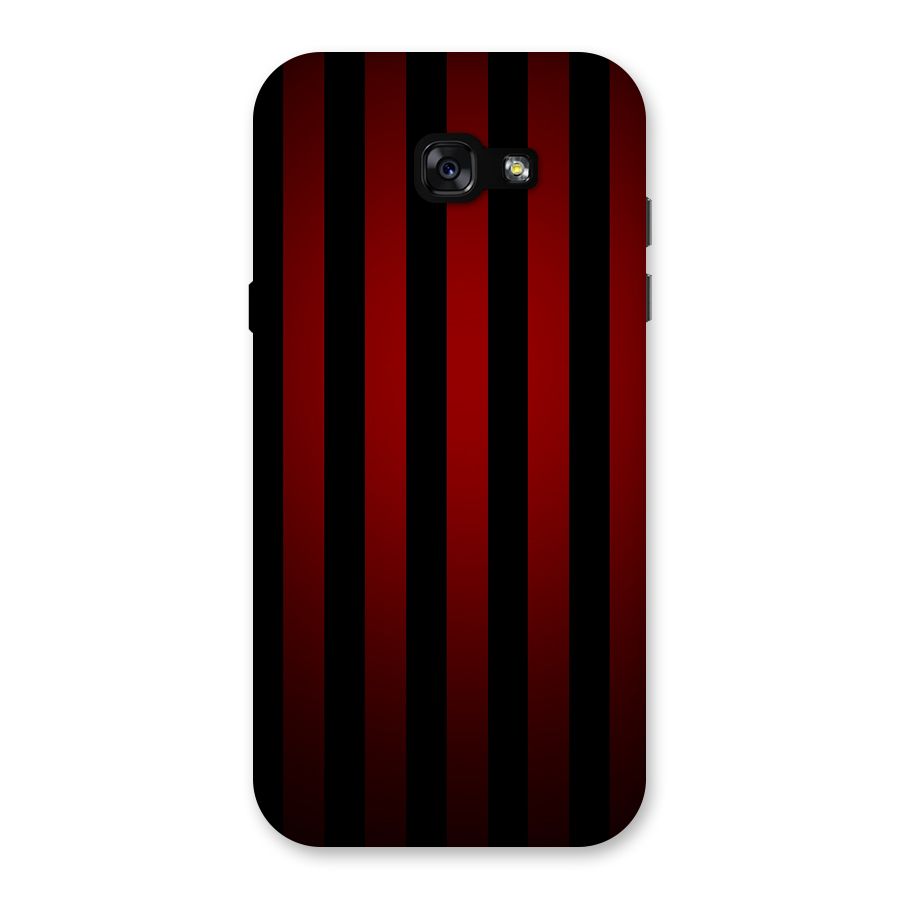 Red Black Stripes Back Case for Galaxy A7 (2017)