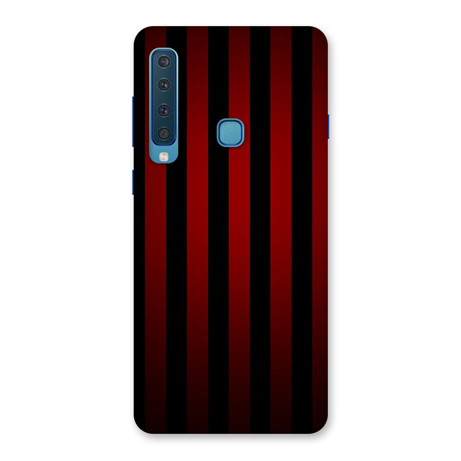 Red Black Stripes Back Case for Galaxy A9 (2018)