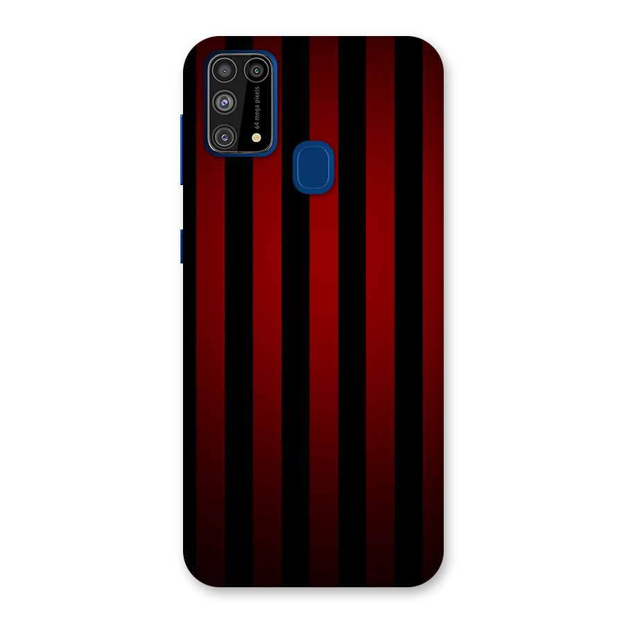 Red Black Stripes Back Case for Galaxy F41