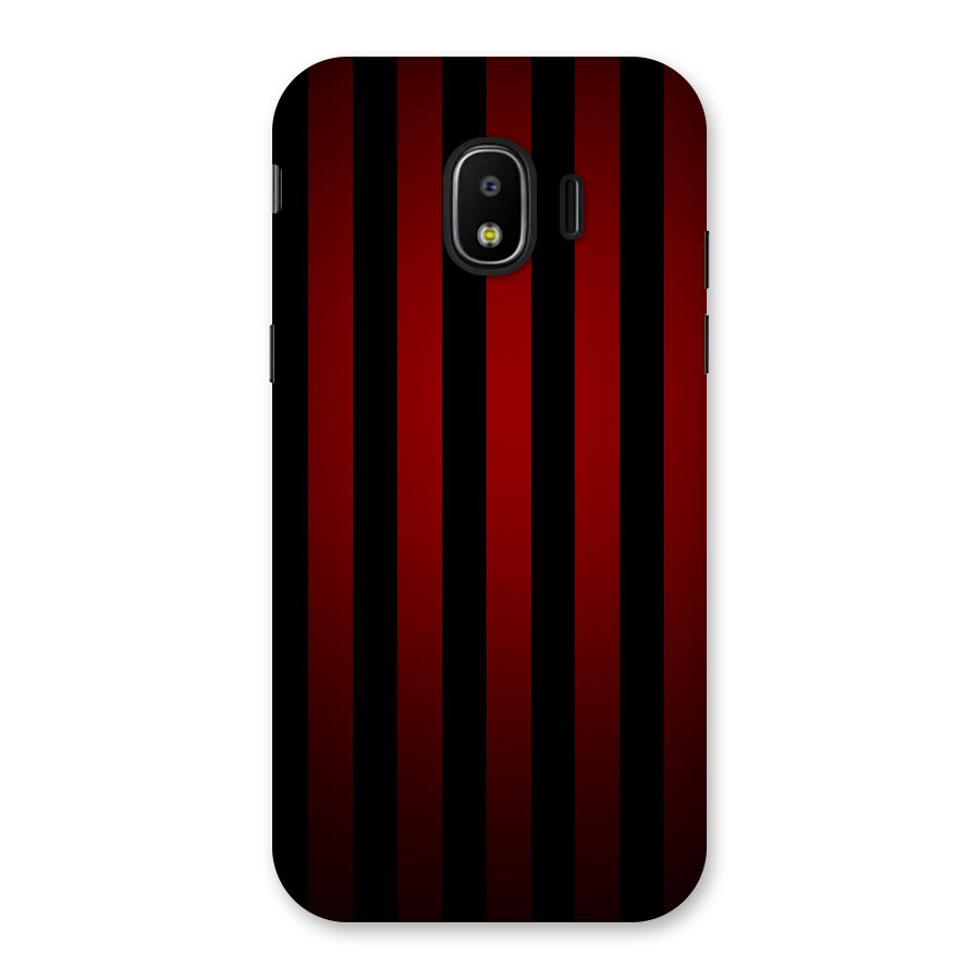 Red Black Stripes Back Case for Galaxy J2 Pro 2018