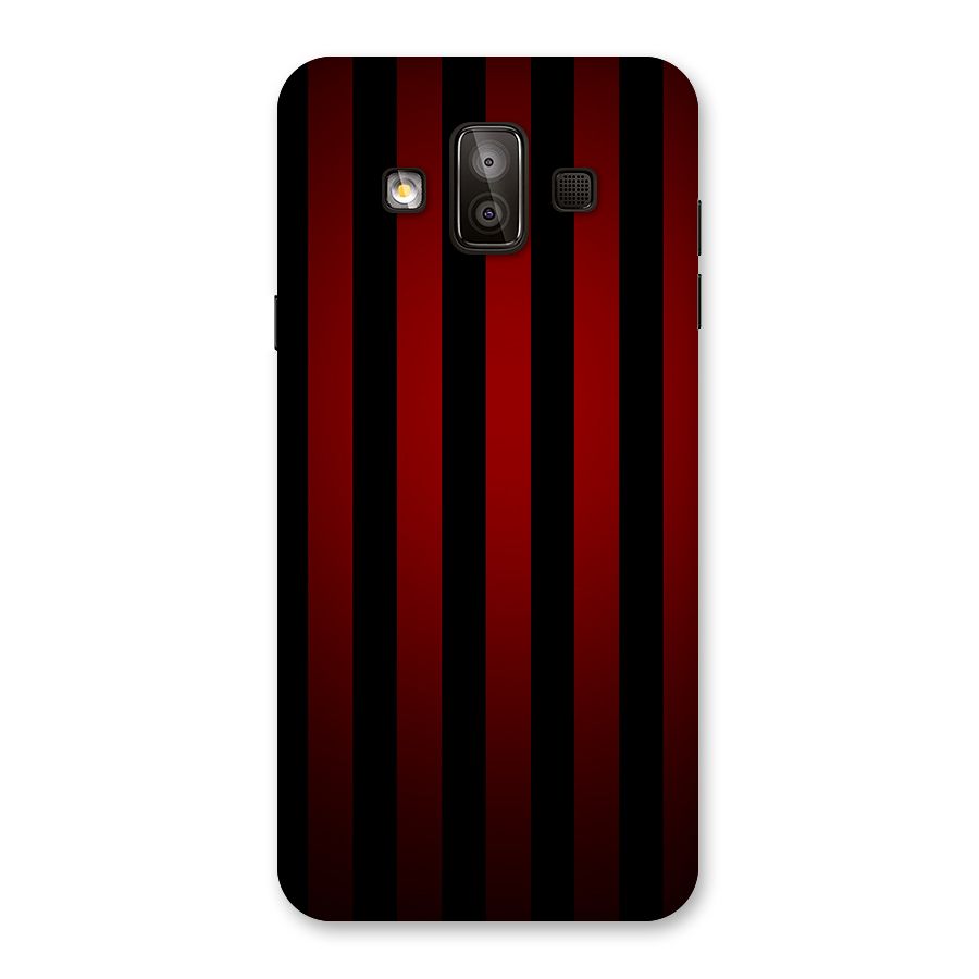 Red Black Stripes Back Case for Galaxy J7 Duo