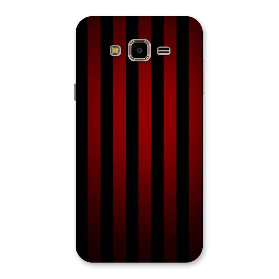 Red Black Stripes Back Case for Galaxy J7 Nxt