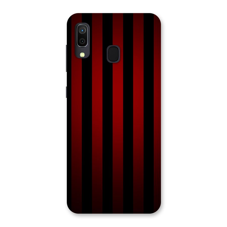Red Black Stripes Back Case for Galaxy M10s