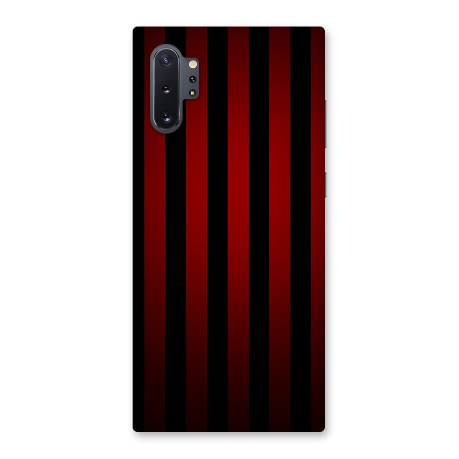 Red Black Stripes Back Case for Galaxy Note 10 Plus