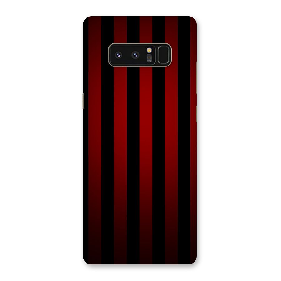 Red Black Stripes Back Case for Galaxy Note 8