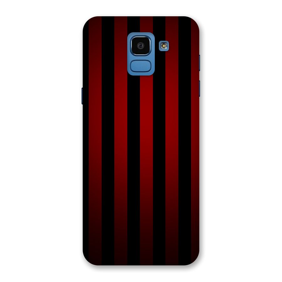Red Black Stripes Back Case for Galaxy On6