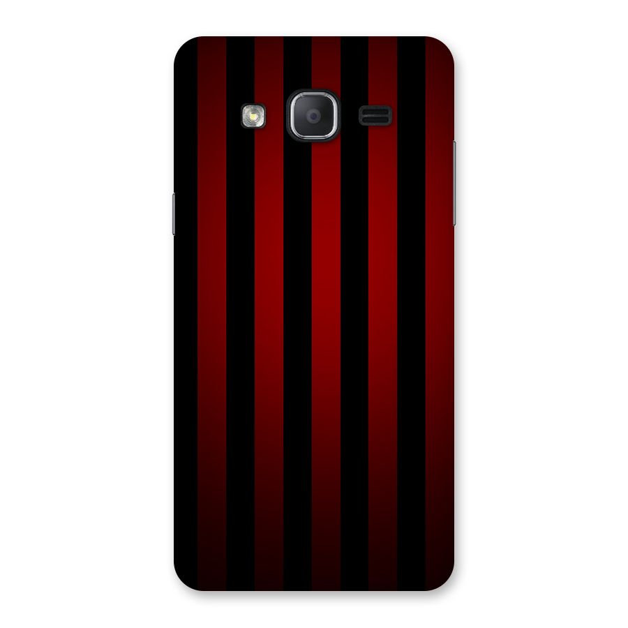 Red Black Stripes Back Case for Galaxy On7 2015