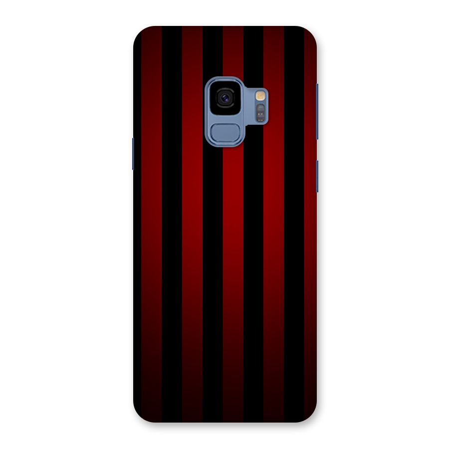 Red Black Stripes Back Case for Galaxy S9