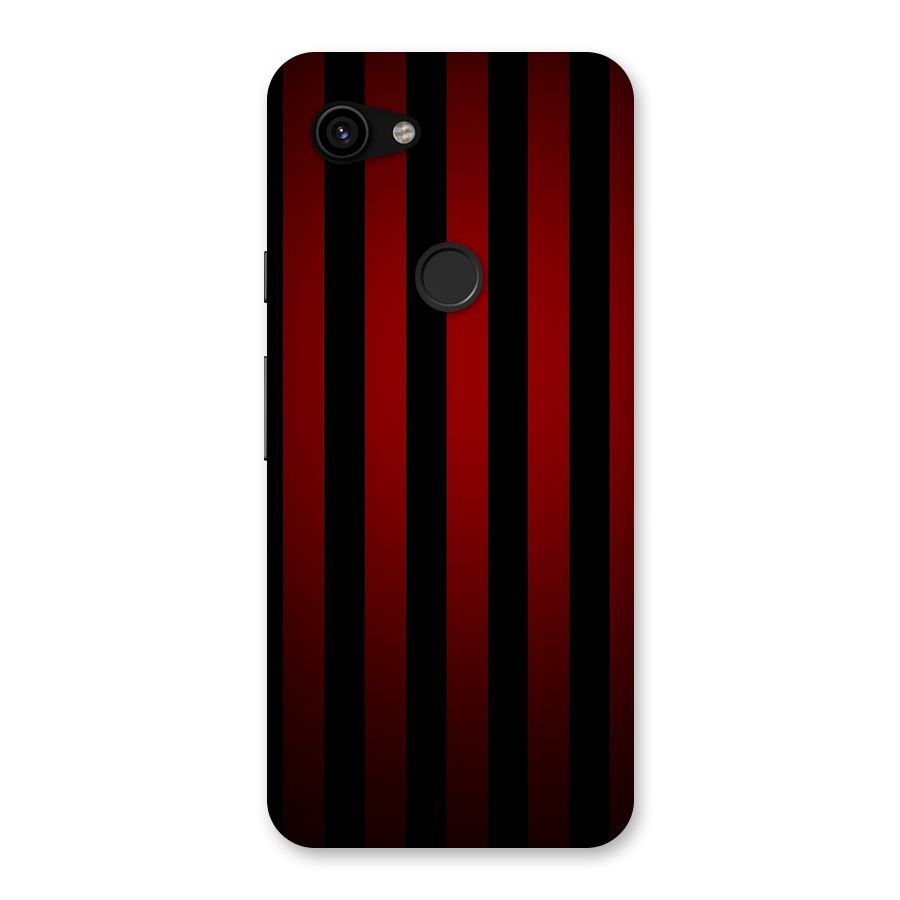 Red Black Stripes Back Case for Google Pixel 3a