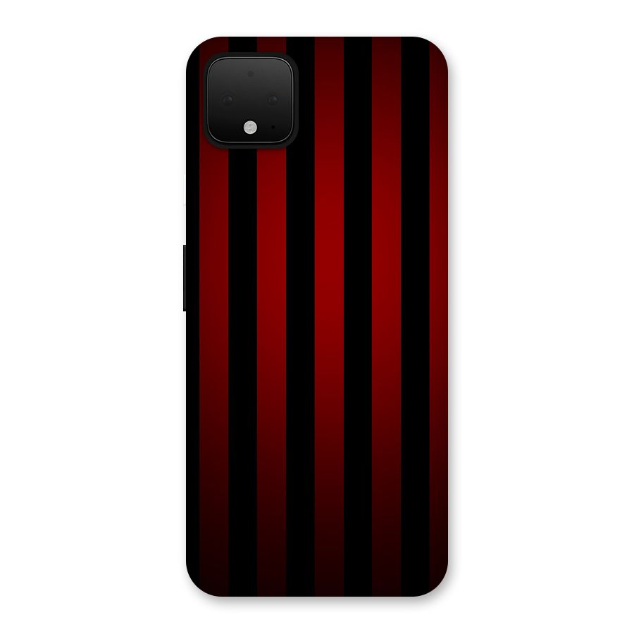 Red Black Stripes Back Case for Google Pixel 4 XL
