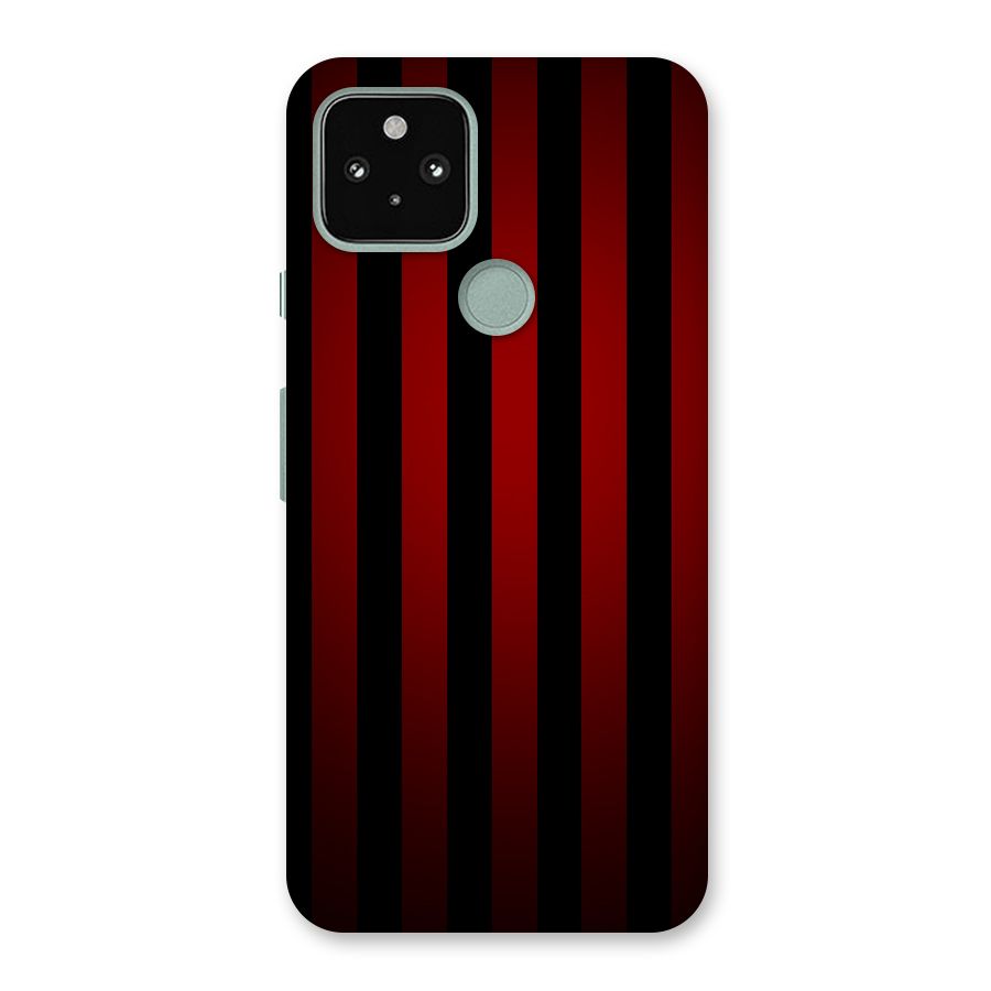 Red Black Stripes Back Case for Google Pixel 5