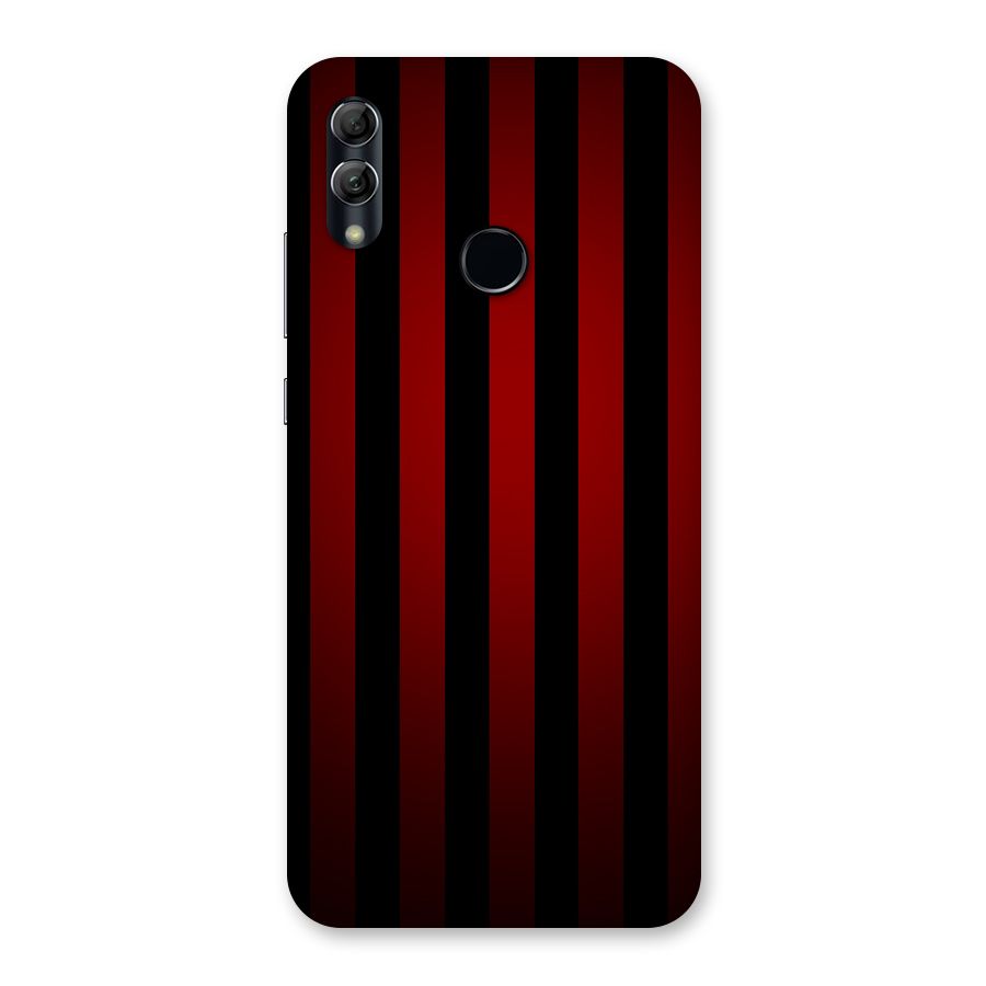 Red Black Stripes Back Case for Honor 10 Lite