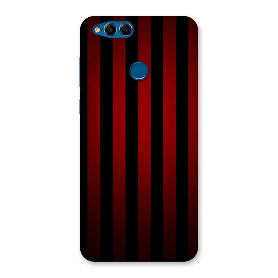 Red Black Stripes Back Case for Honor 7X