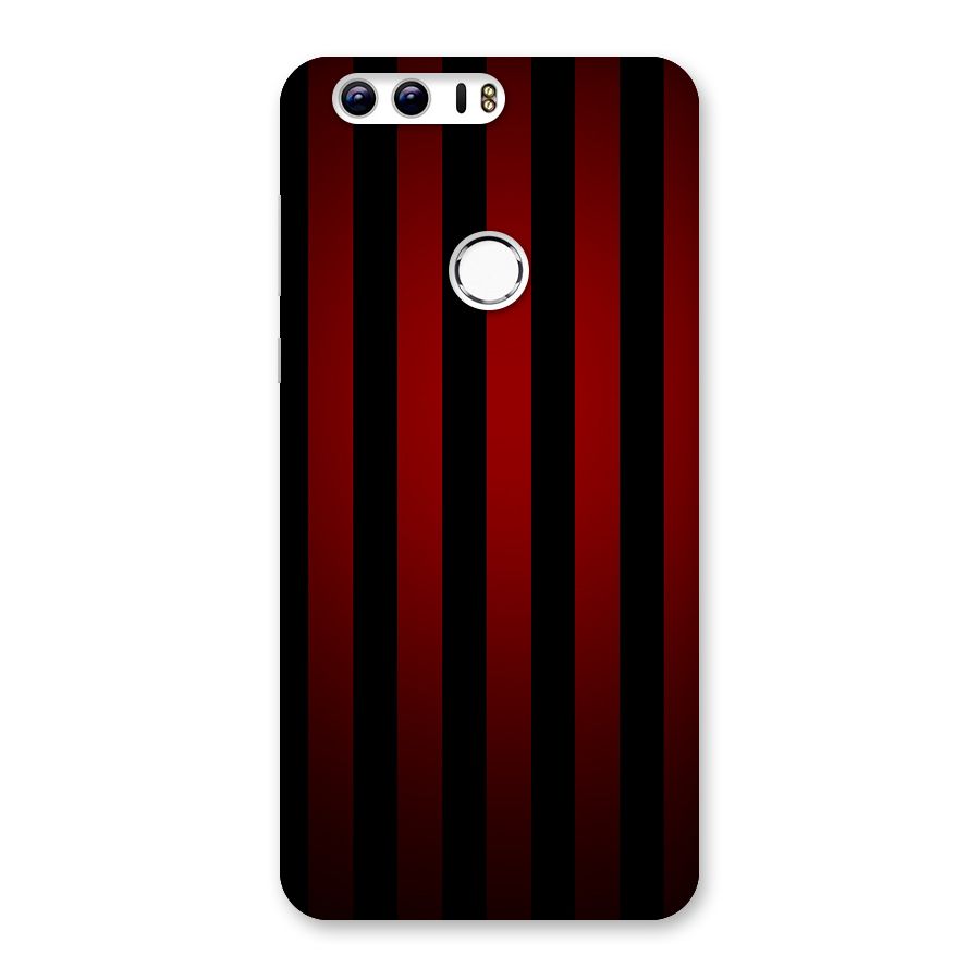 Red Black Stripes Back Case for Honor 8