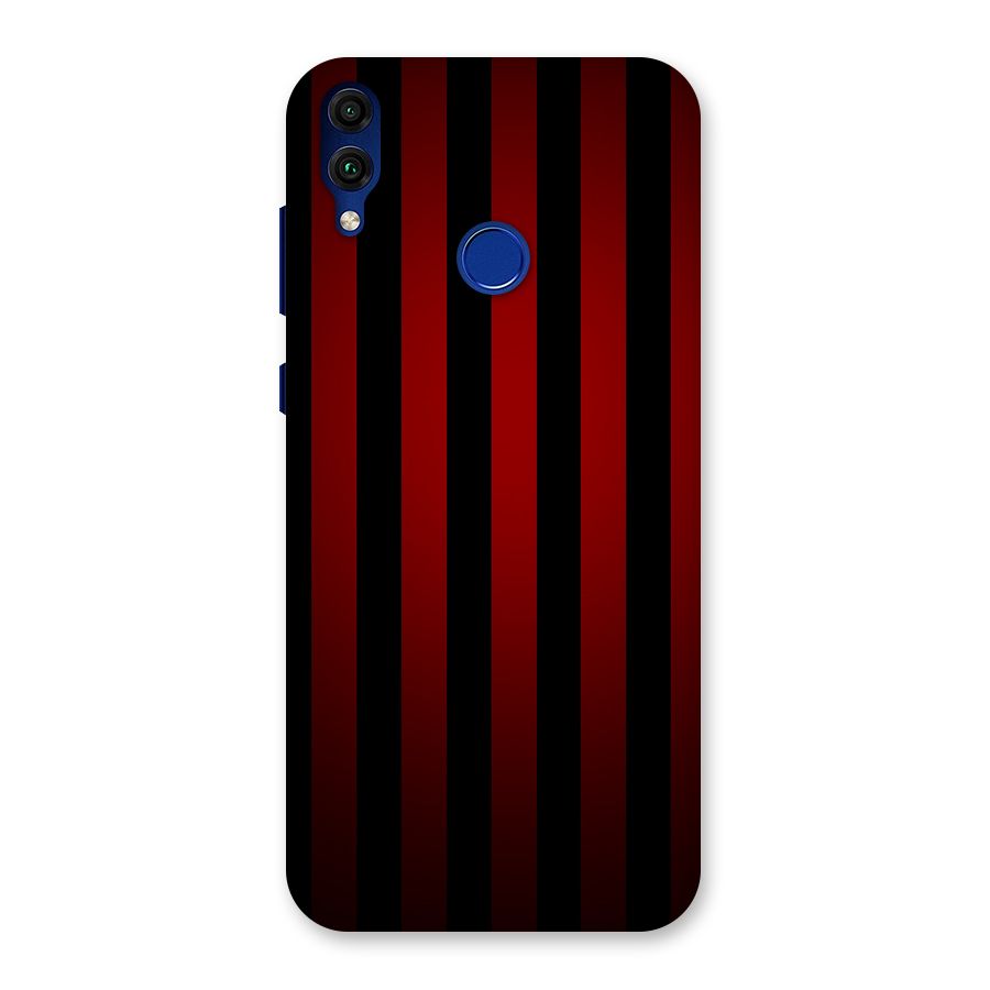 Red Black Stripes Back Case for Honor 8C