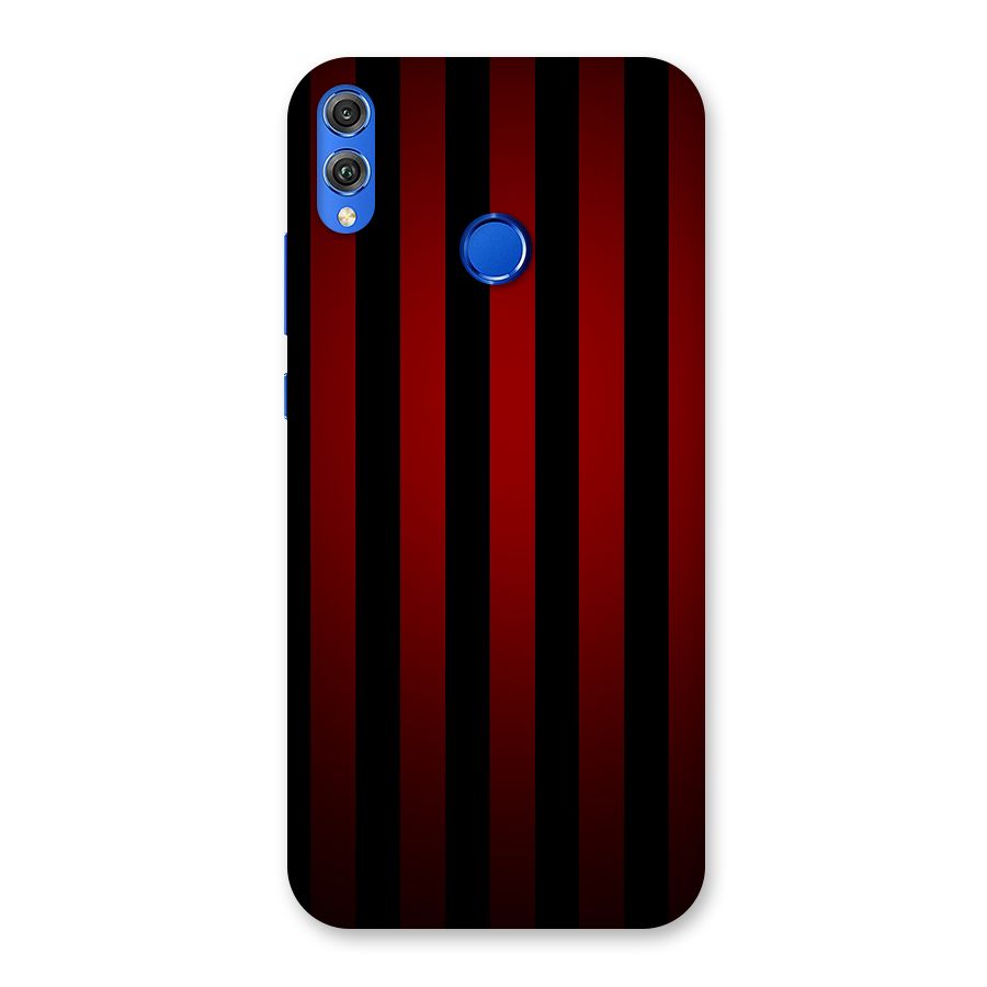 Red Black Stripes Back Case for Honor 8X