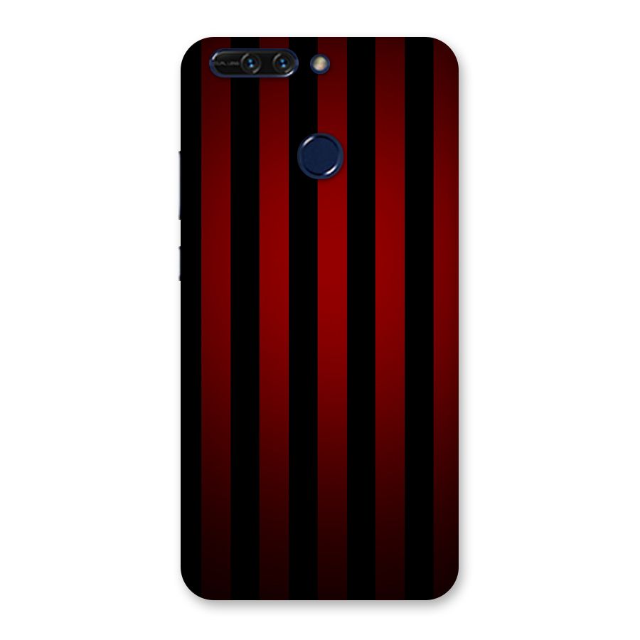 Red Black Stripes Back Case for Honor 8 Pro