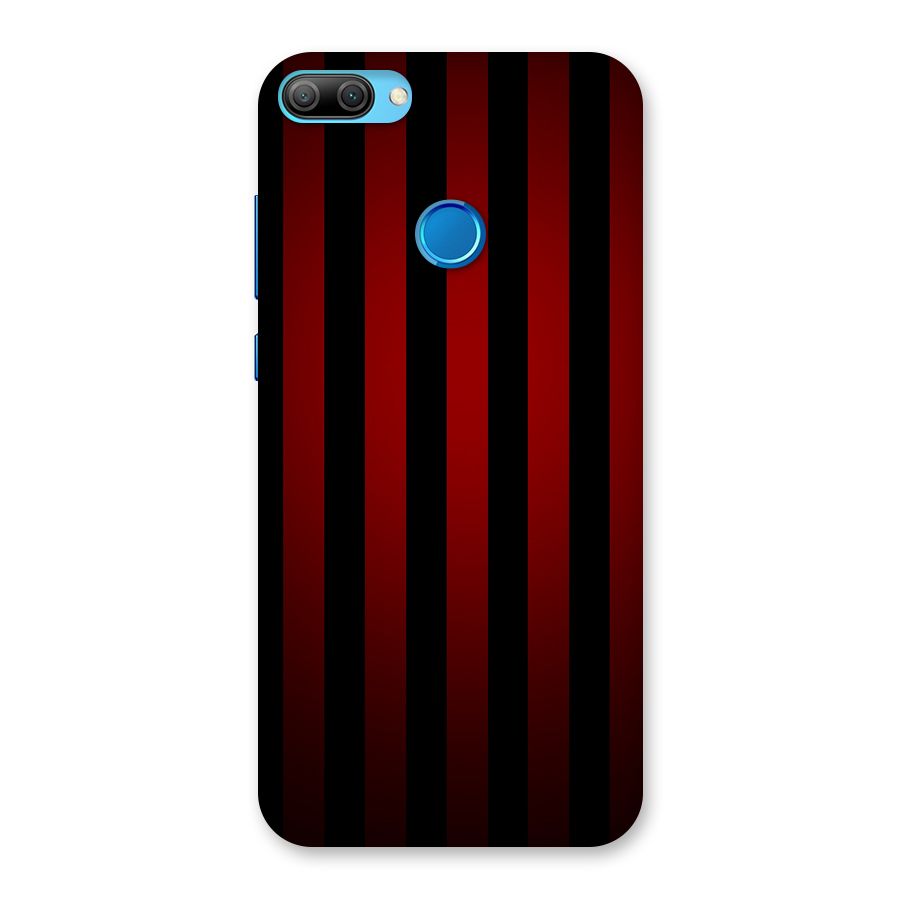 Red Black Stripes Back Case for Honor 9N