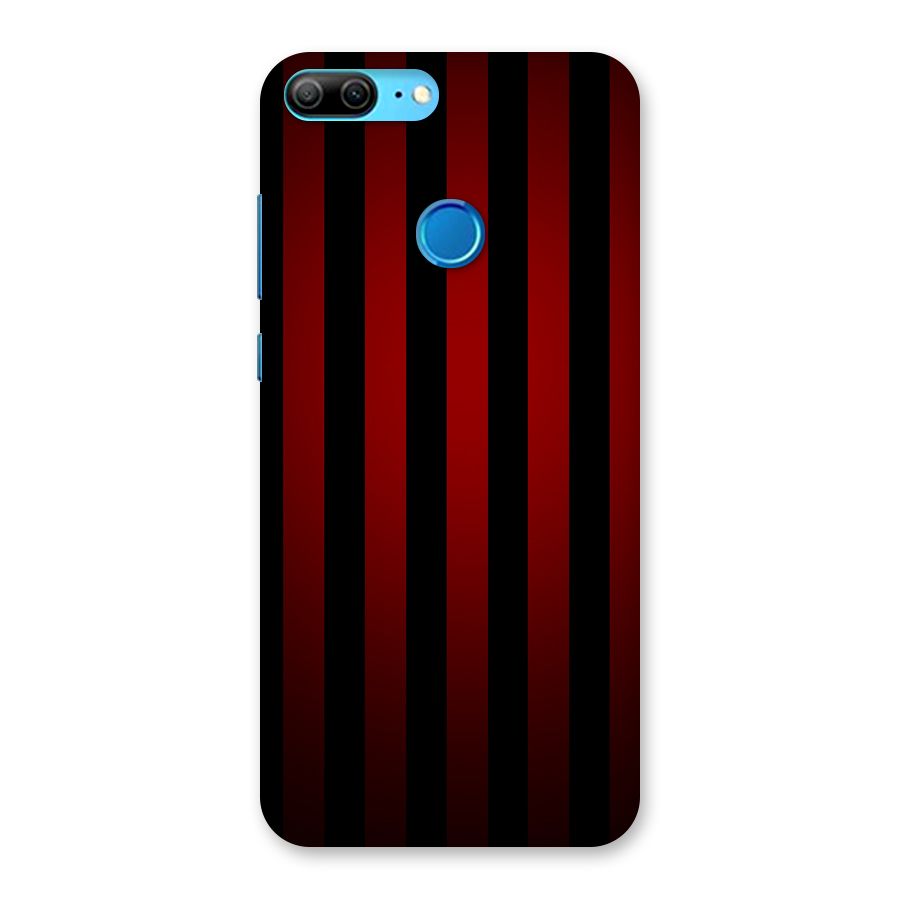 Red Black Stripes Back Case for Honor 9 Lite
