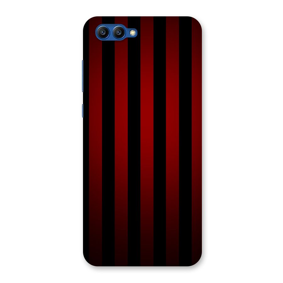 Red Black Stripes Back Case for Honor View 10