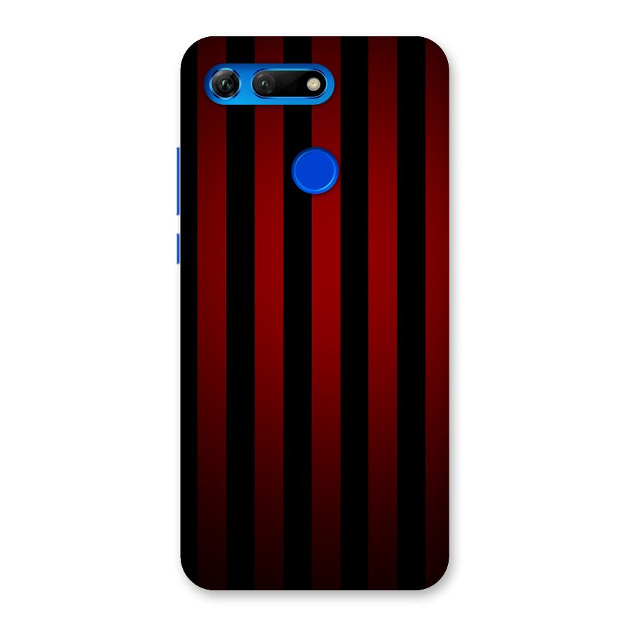 Red Black Stripes Back Case for Honor View 20