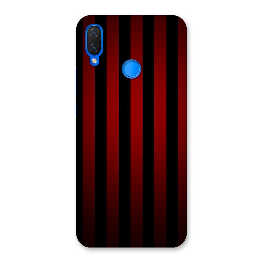Red Black Stripes Back Case for Huawei P Smart+
