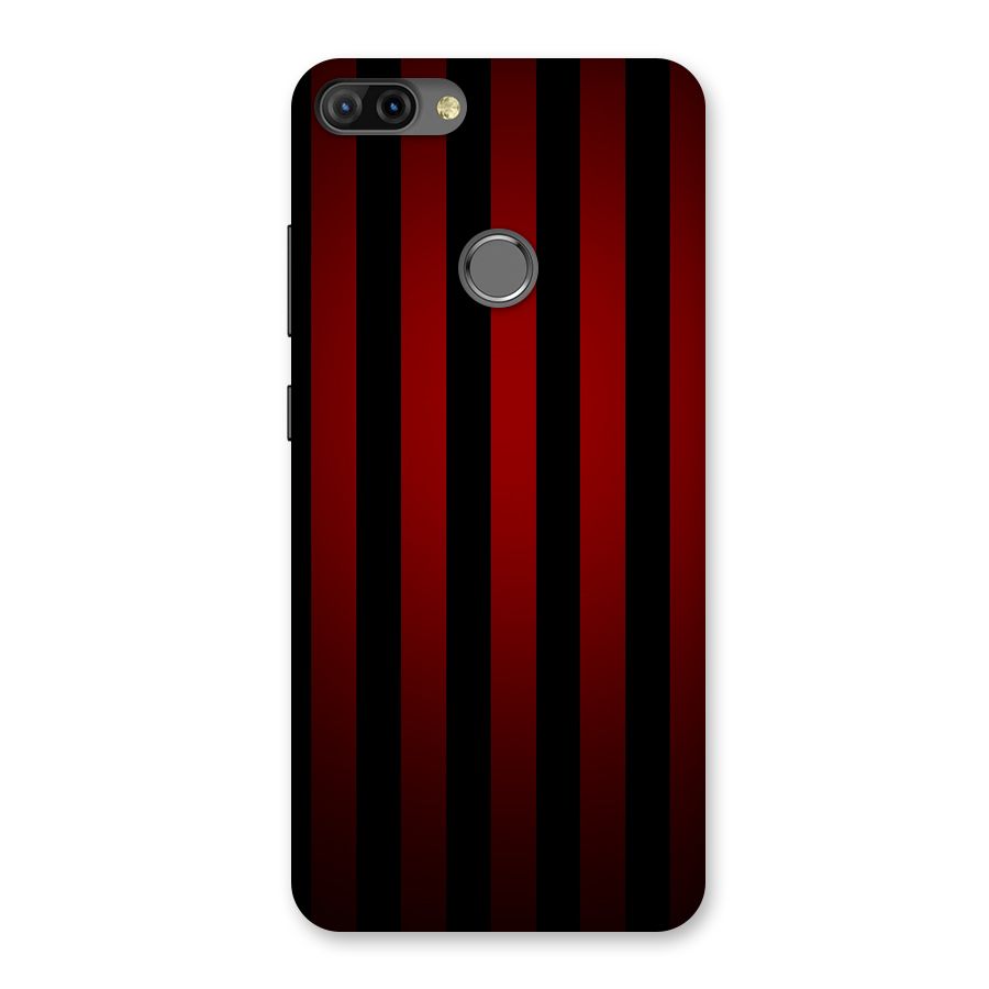 Red Black Stripes Back Case for Infinix Hot 6 Pro