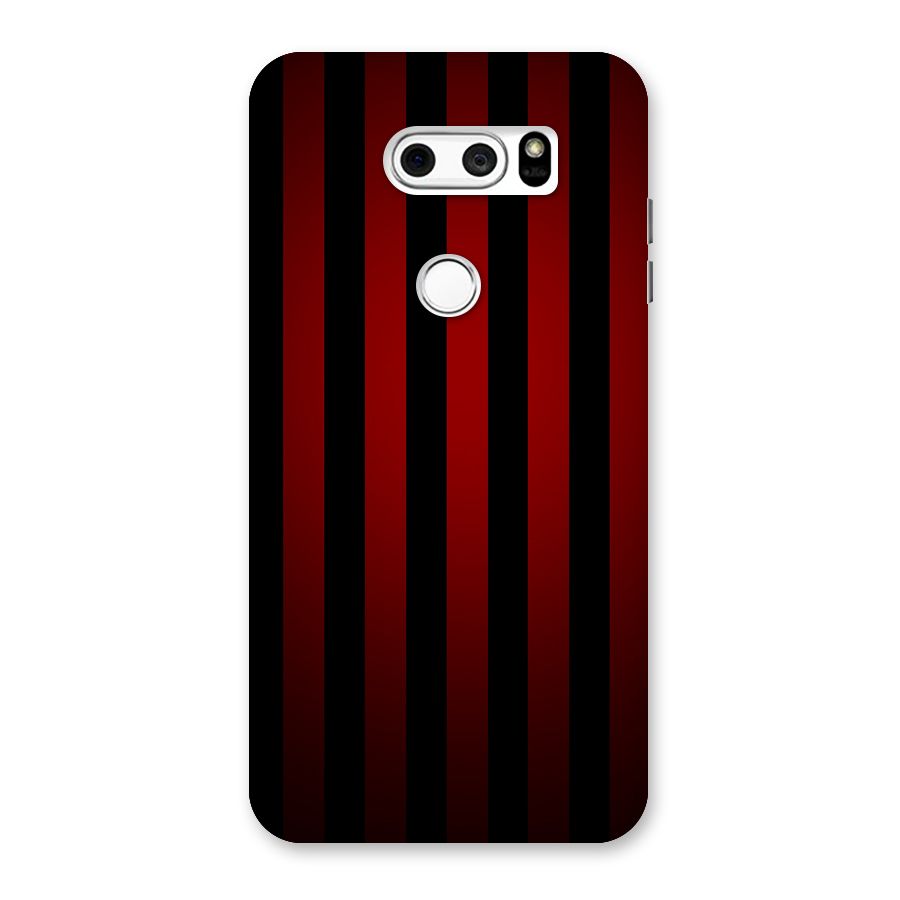 Red Black Stripes Back Case for LG V30