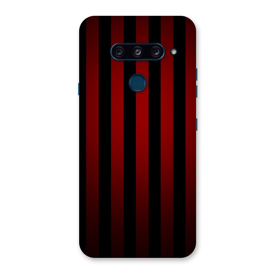 Red Black Stripes Back Case for LG  V40 ThinQ