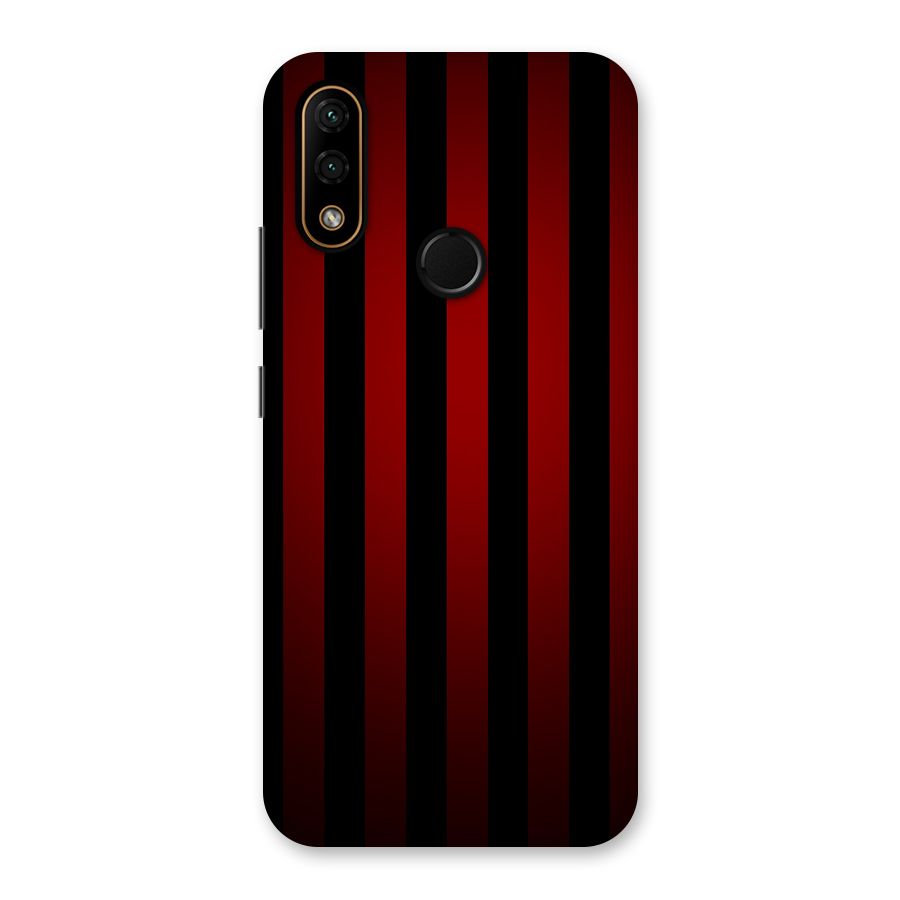 Red Black Stripes Back Case for Lenovo A6 Note