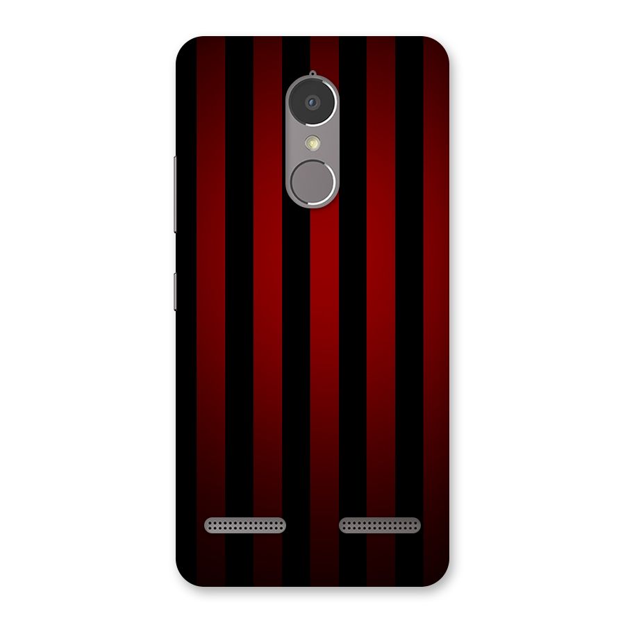 Red Black Stripes Back Case for Lenovo K6