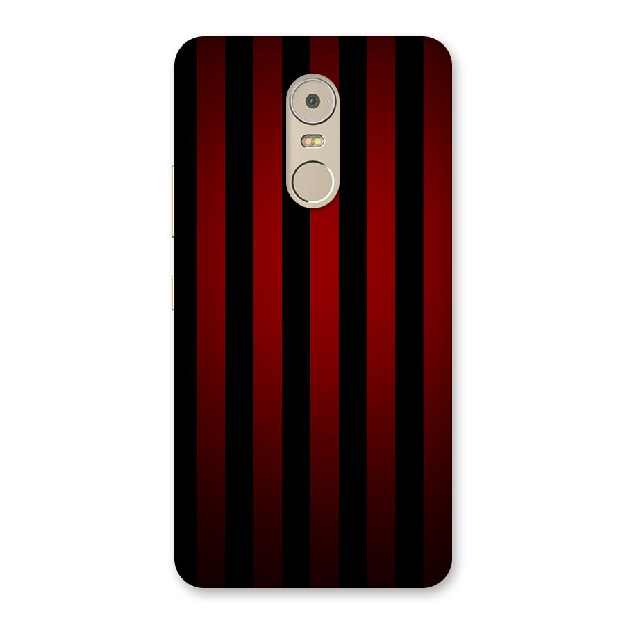 Red Black Stripes Back Case for Lenovo K6 Note