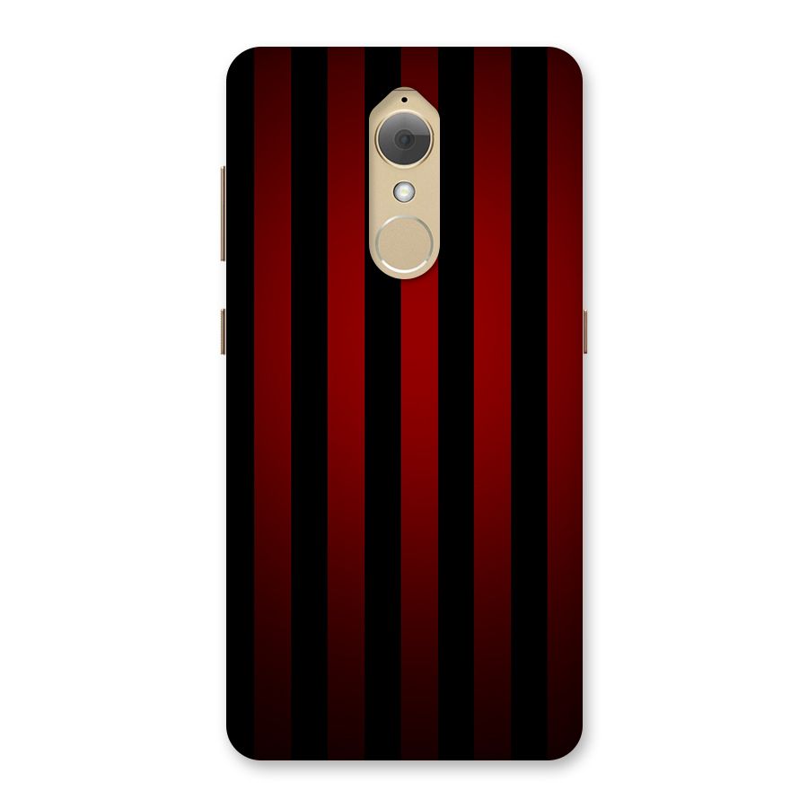 Red Black Stripes Back Case for Lenovo K8