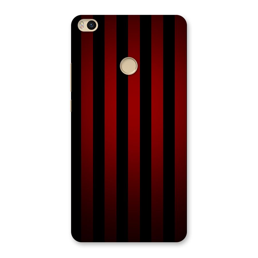 Red Black Stripes Back Case for Mi Max 2