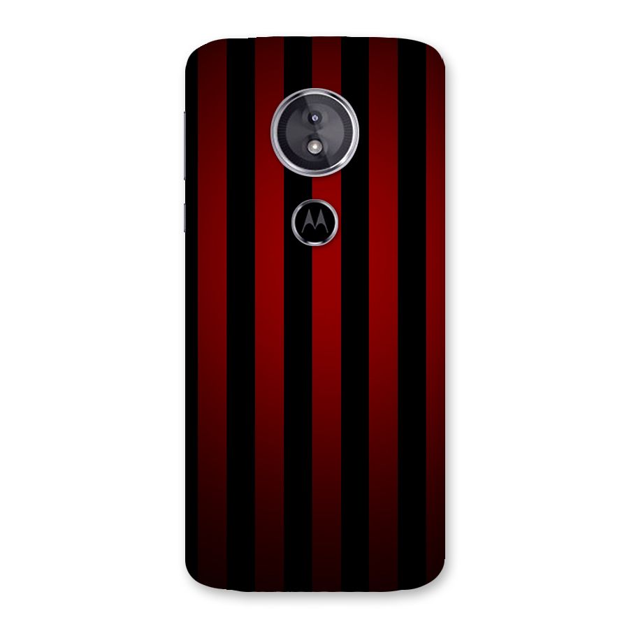 Red Black Stripes Back Case for Moto E5
