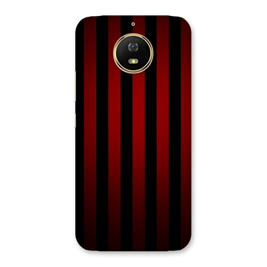 Red Black Stripes Back Case for Moto G5s