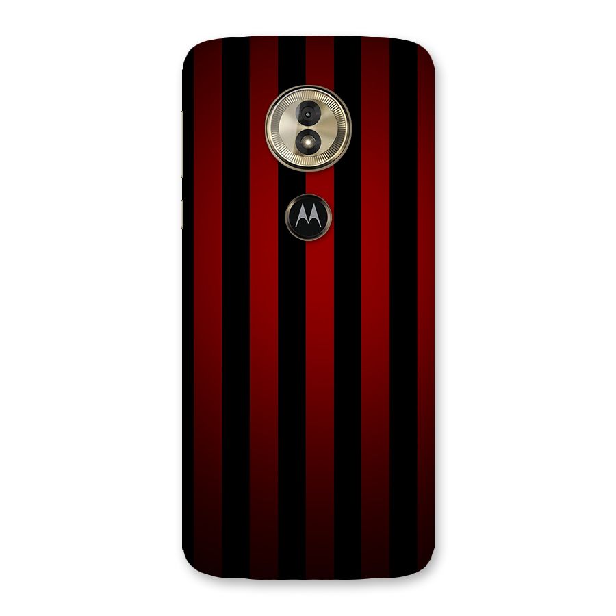Red Black Stripes Back Case for Moto G6 Play
