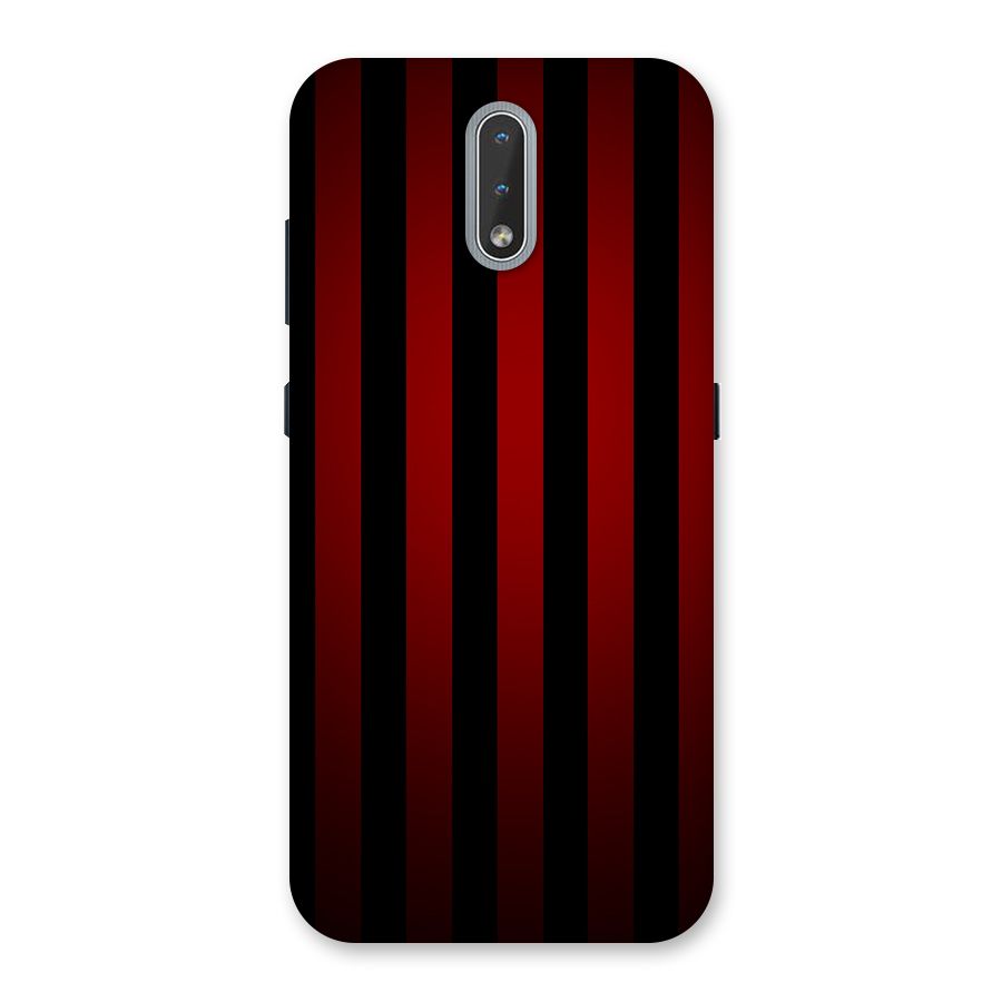 Red Black Stripes Back Case for Nokia 2.3