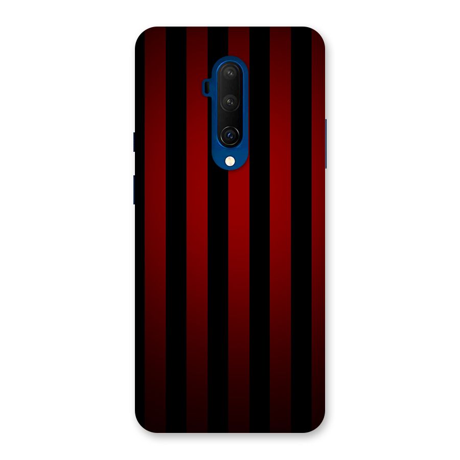 Red Black Stripes Back Case for OnePlus 7T Pro