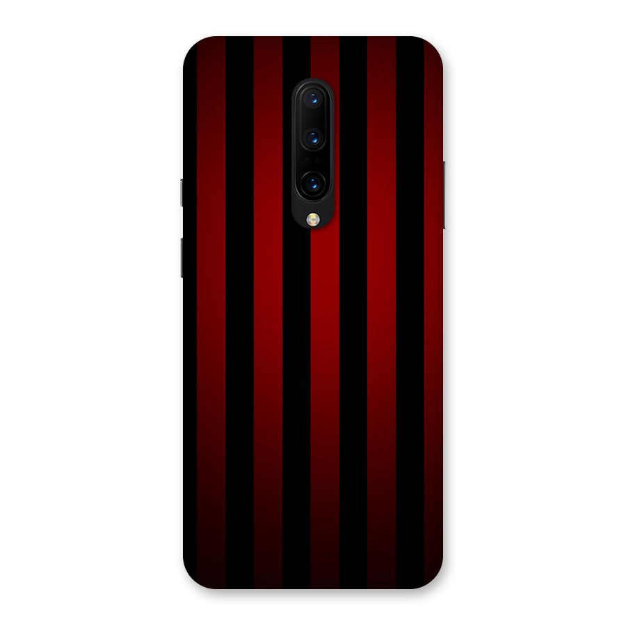 Red Black Stripes Back Case for OnePlus 7 Pro